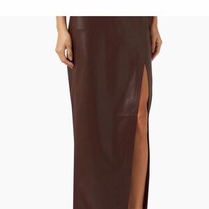 Alice + Olivia Chocolate Brown Maxi Skirt